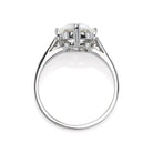 2.06 ct Ring with 3 OEC Diamonds On Each Shoulder