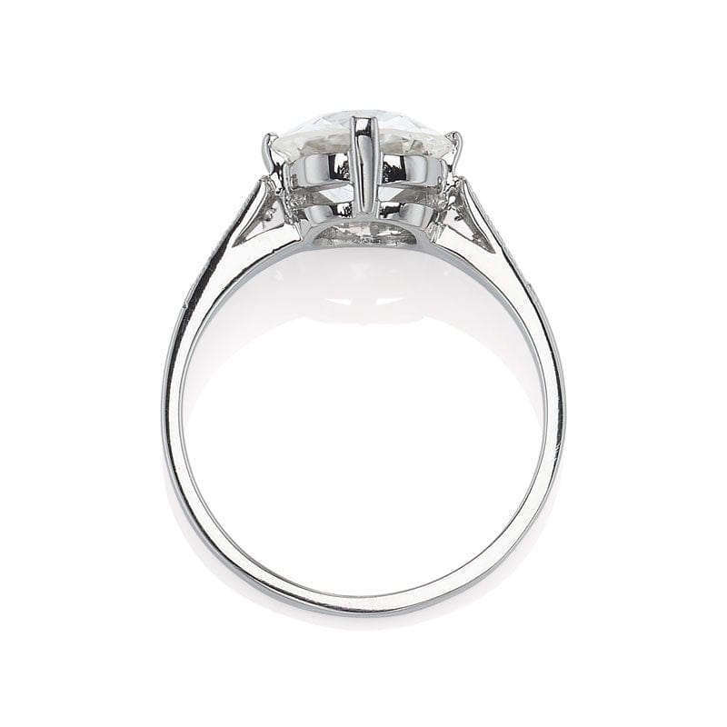 2.06 ct Ring with 3 OEC Diamonds On Each Shoulder