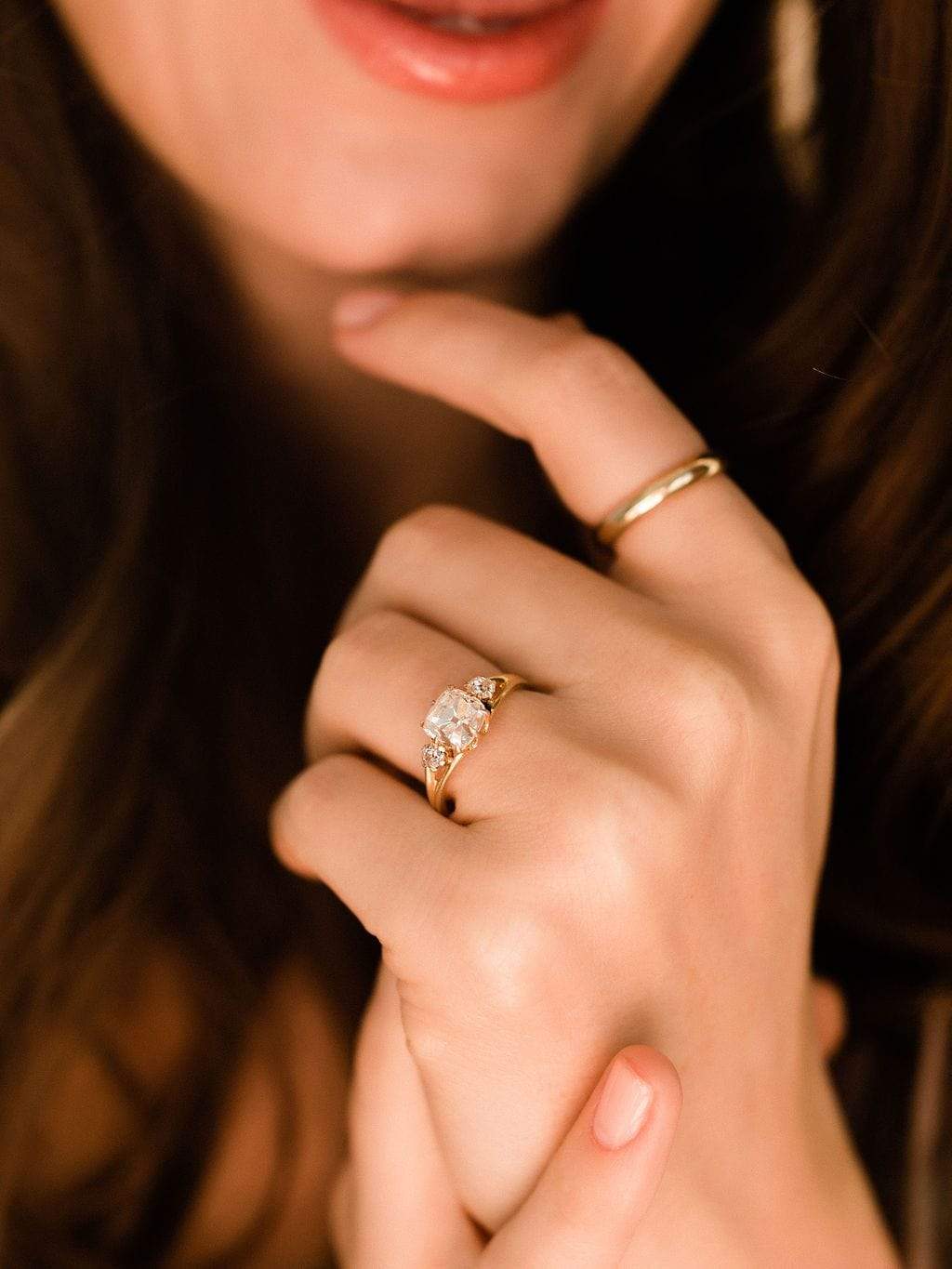 2.06ct old mine cut diamond