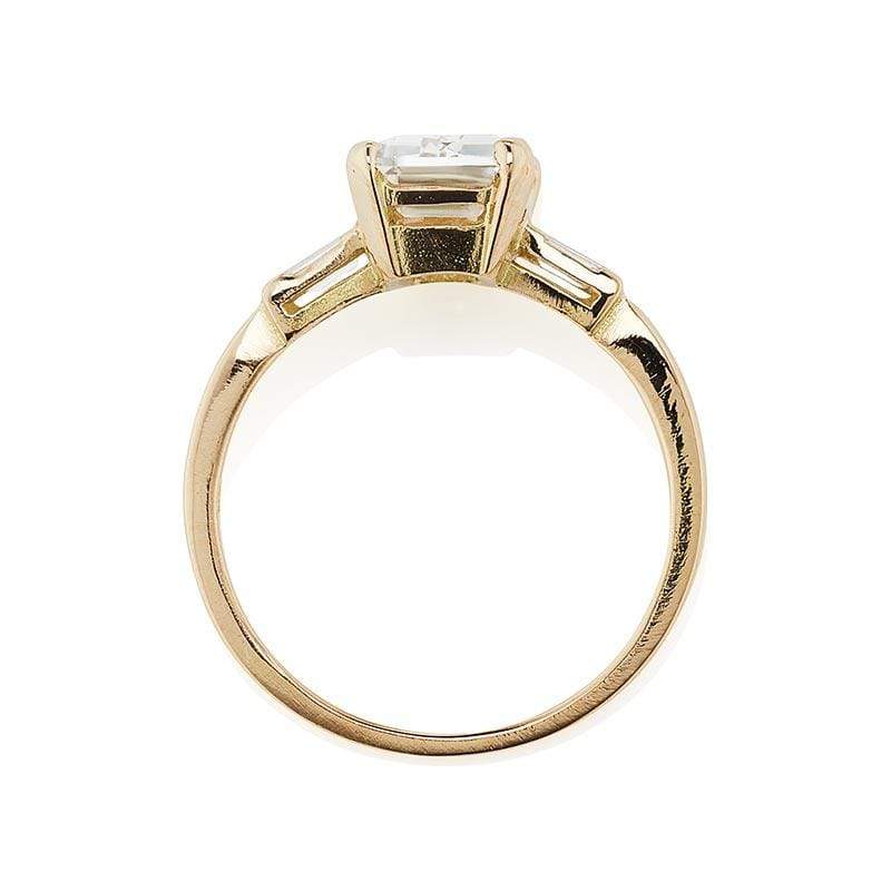 2.08ct Emerald cut diamond Ring