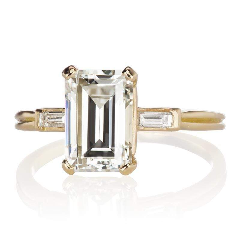 2.08ct Emerald cut diamond Ring