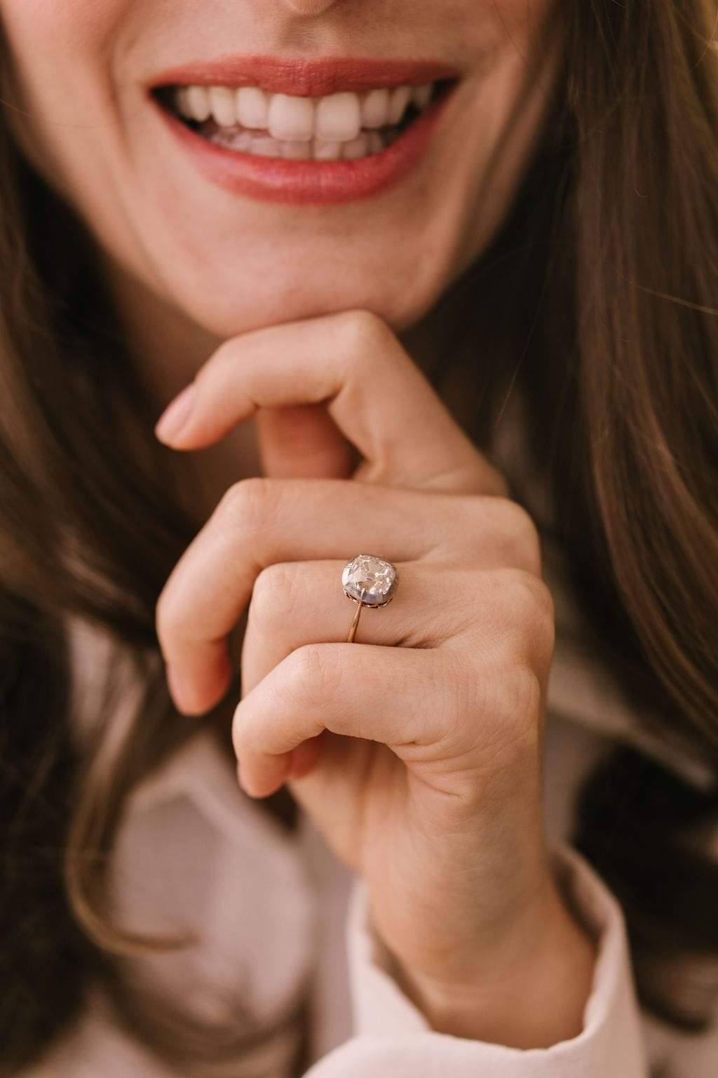 2.08ct old mine cut diamond