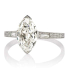 2.09ct Moval cut diamond Ring