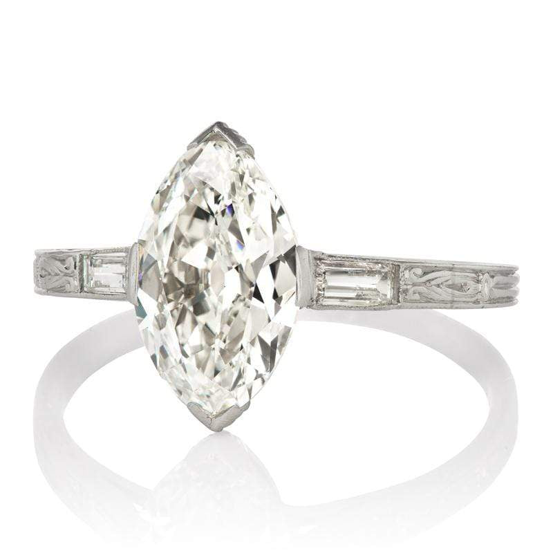 2.09ct Moval cut diamond Ring