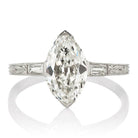 2.09ct Moval cut diamond Ring