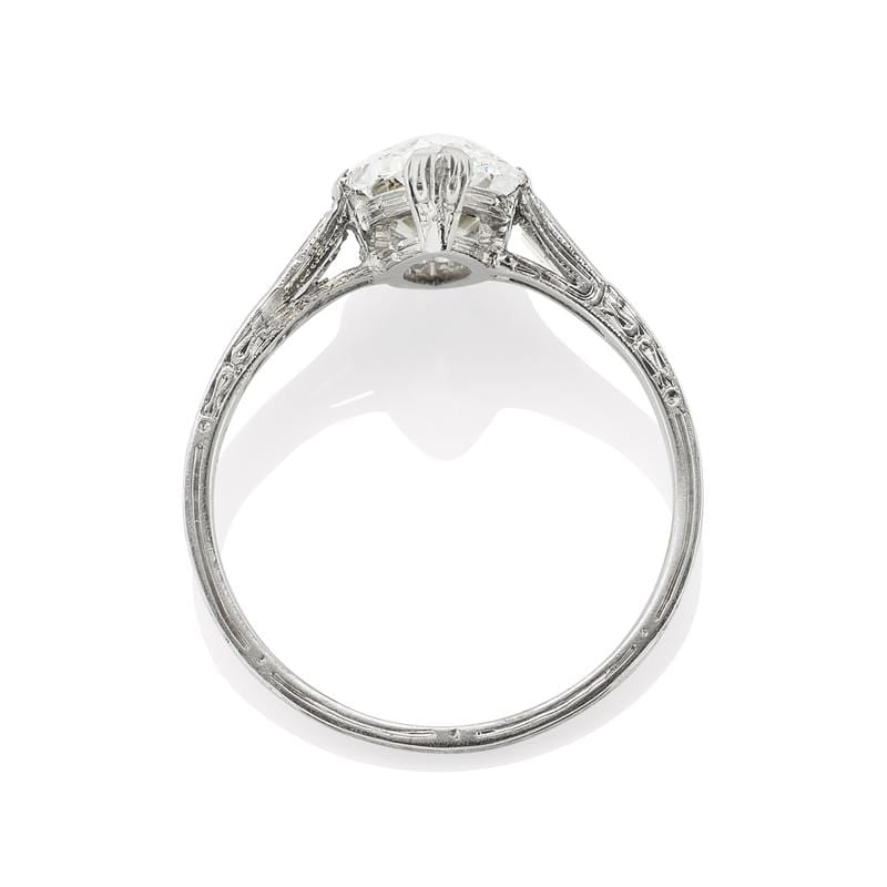 2.09ct Moval cut diamond Ring