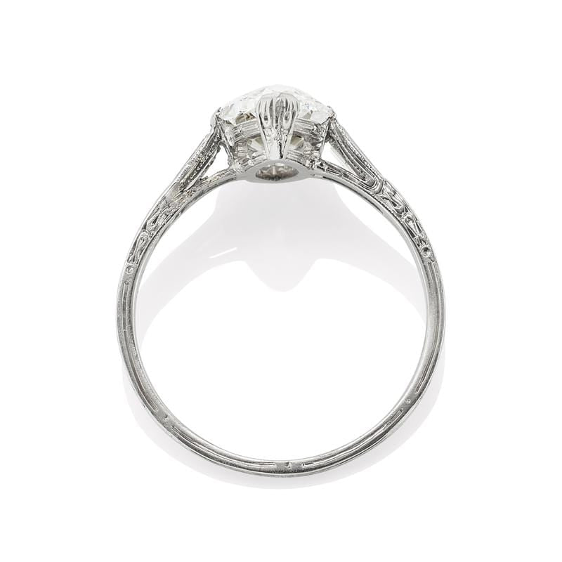 2.09ct Moval cut diamond Ring