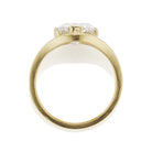 Low Profile Yellow Gold Engagement Ring with Antique Diamond
