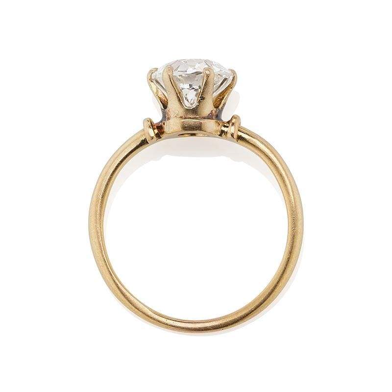 Elegant 2.12 ct Vintage Old European Cut Diamond Engagement Ring