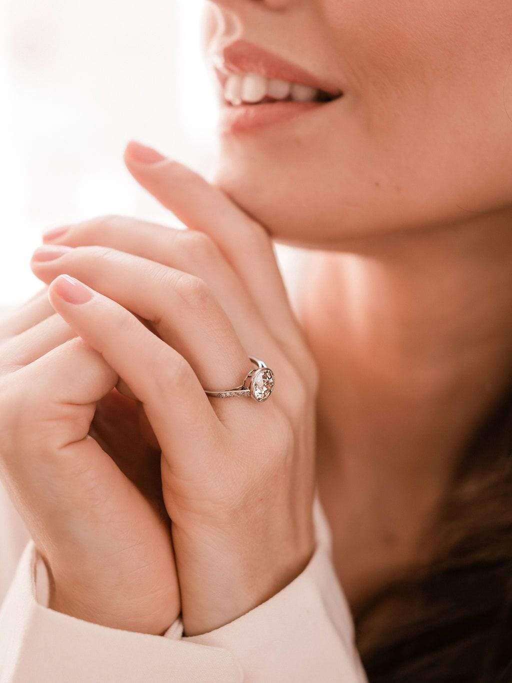 2.14ct old European cut diamond