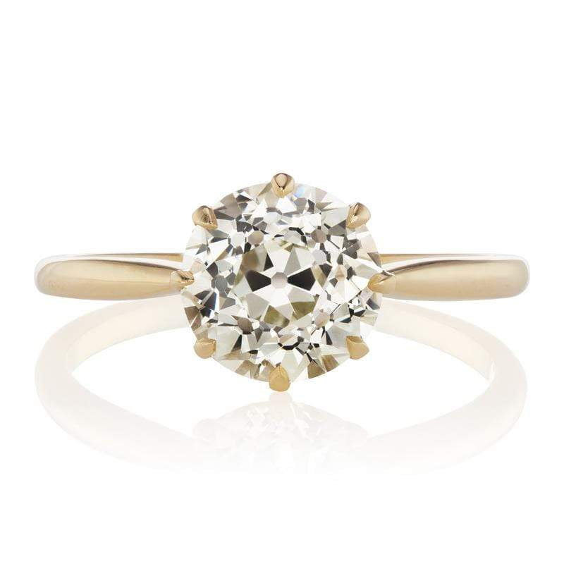 2.14ct old European cut diamond Ring