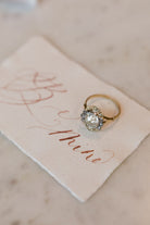 2.14ct old mine cut diamond Antique Art Nouveau Engagement Ring