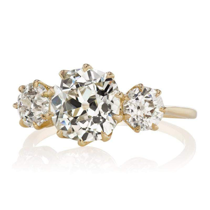 2.17ct old mine cut diamond Ring