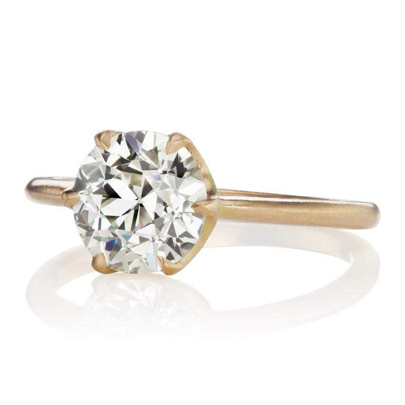 2.18t Old European Cut diamond diamond engagement ring