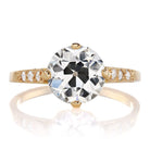 2 Carat Compass Prong Vintage Engagement Ring