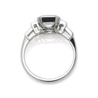 Asscher Cut Diamond Engagement Ring with Baguettes