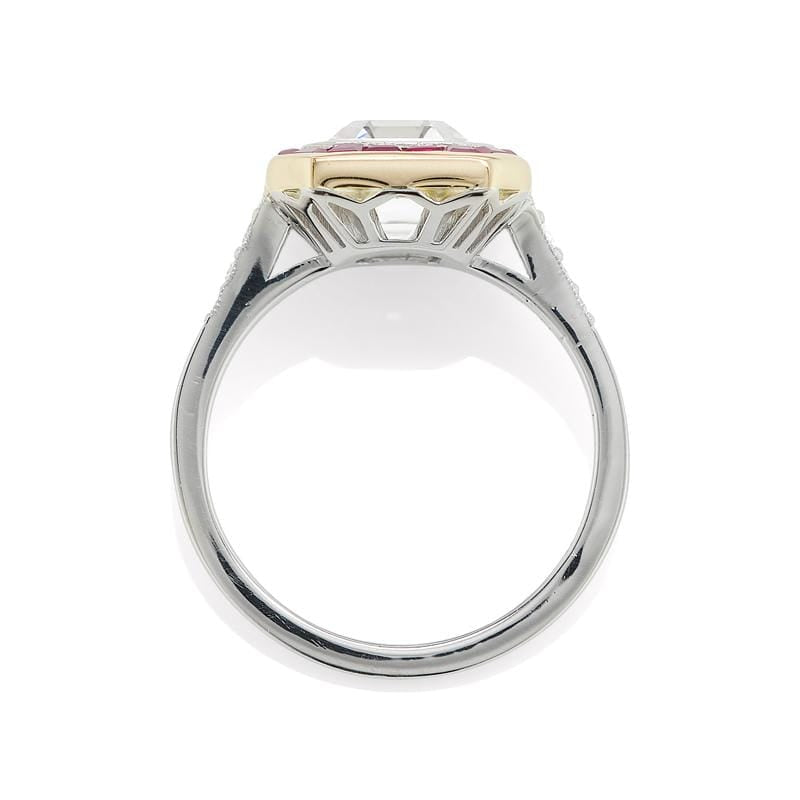 2.24ct Asscher cut diamond Ring