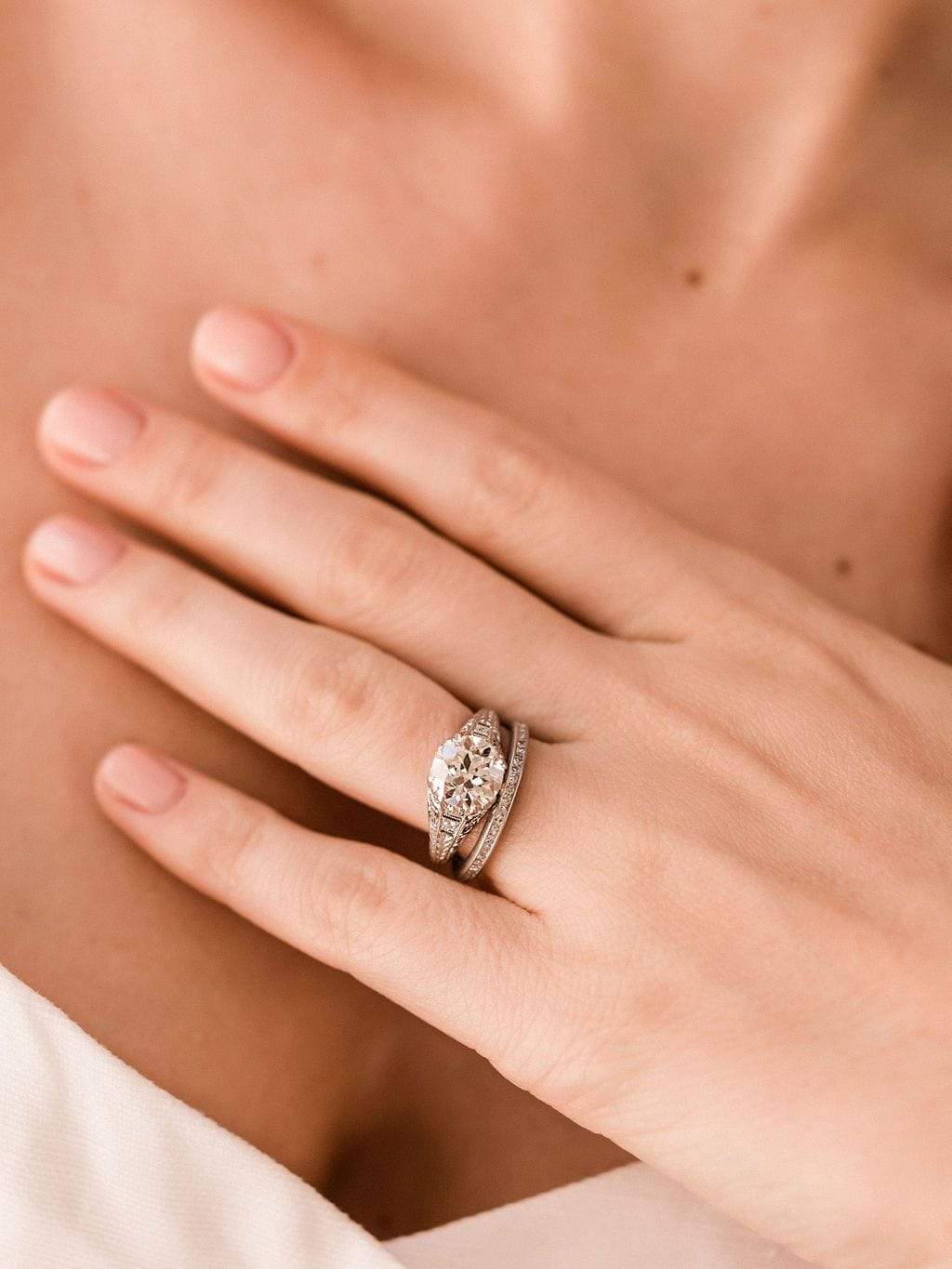 2.24ct old European cut diamond