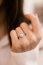 2.25 old European cut diamond Art Deco Solitaire Engagement Ring