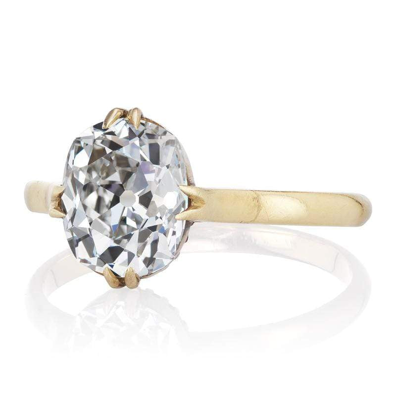 2.25ct Old Mine Cut Diamond Ring