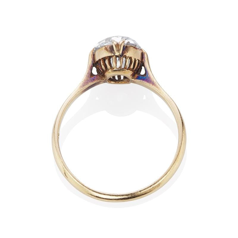 2.25ct Old Mine Cut Diamond Ring