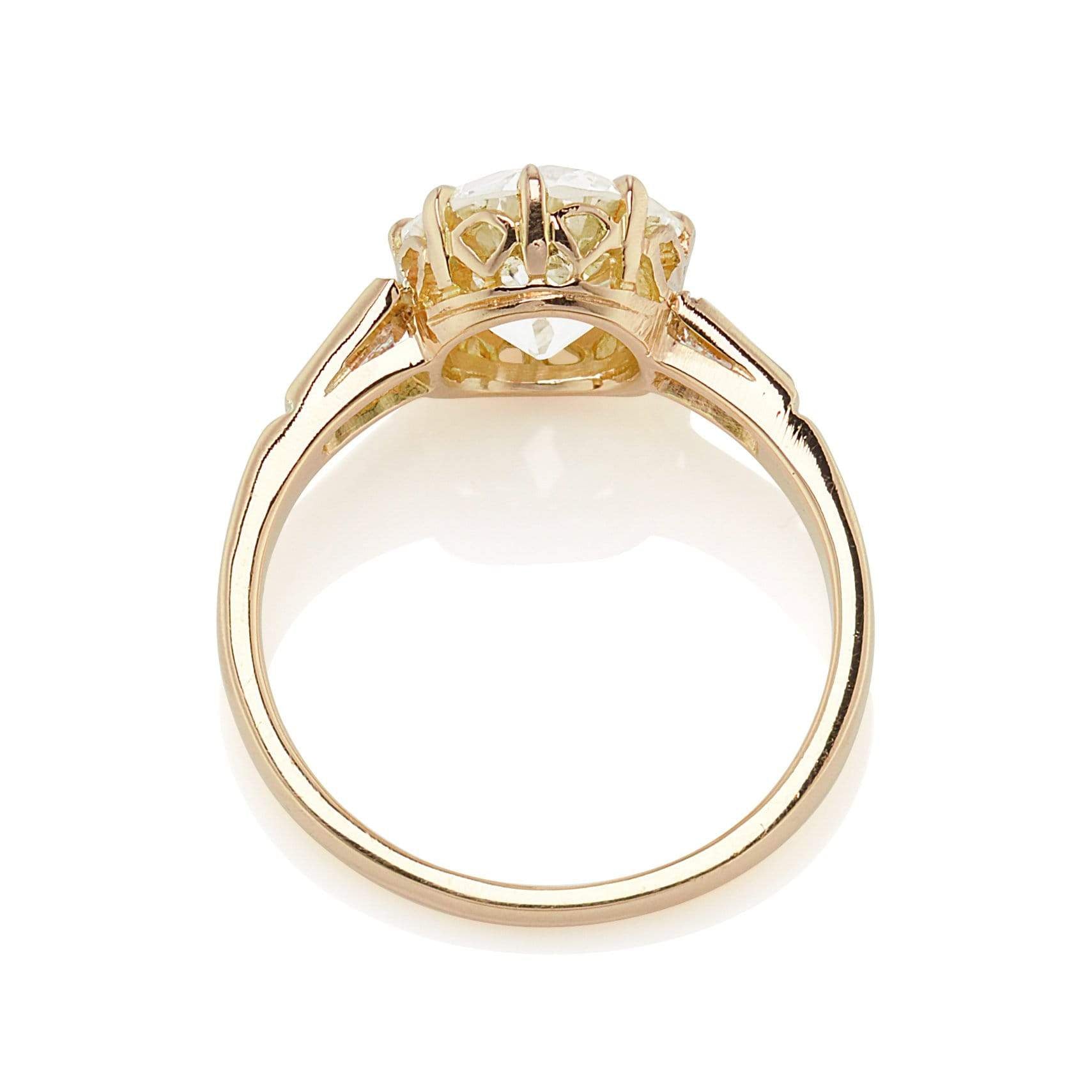 2.28ct Old European cut diamond Ring