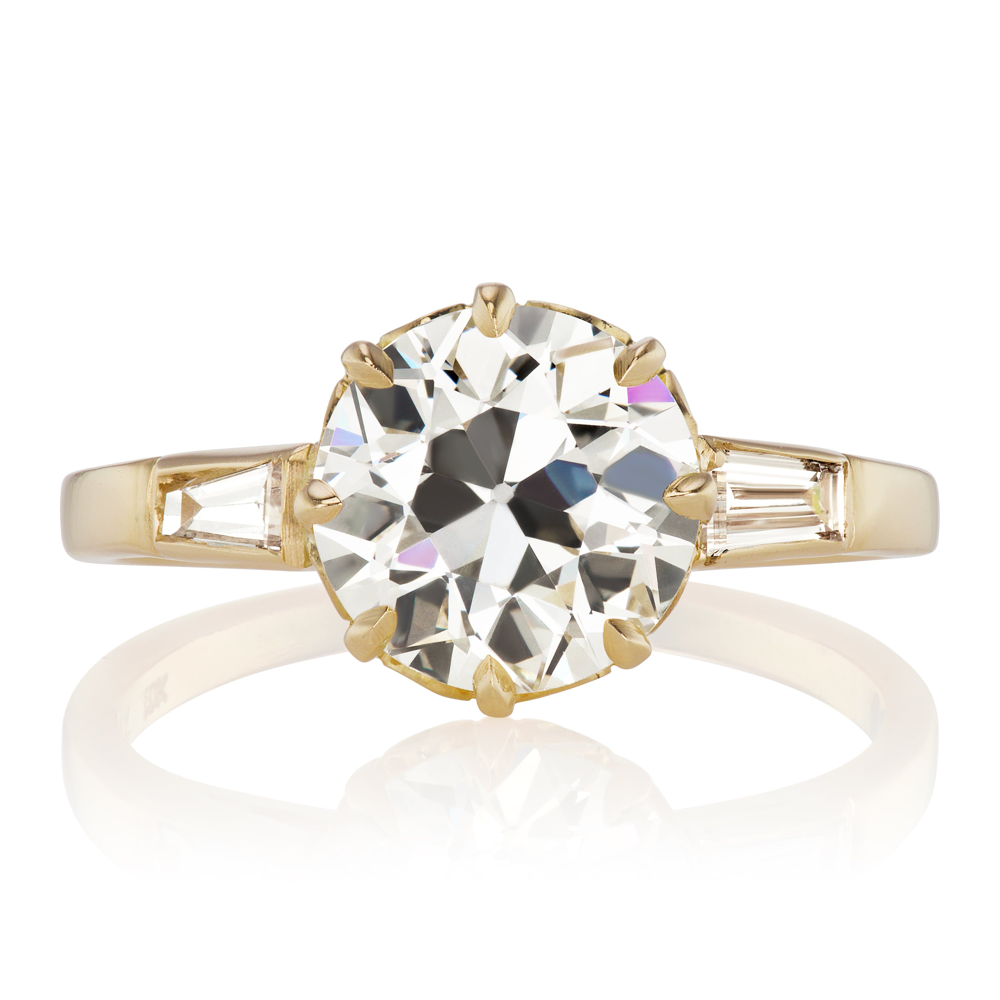 2.28ct Old European cut diamond Ring