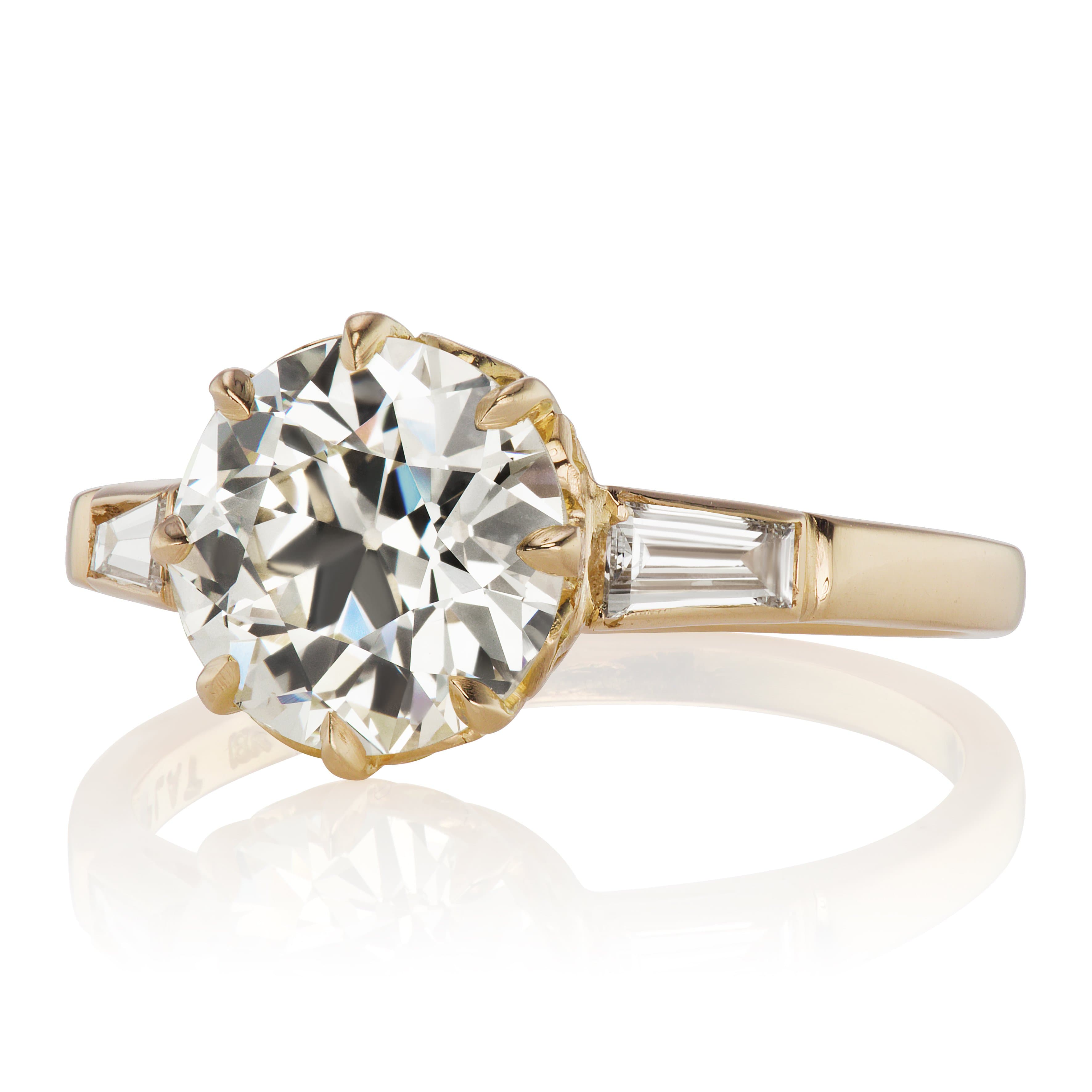 2.28ct Old European cut diamond Ring