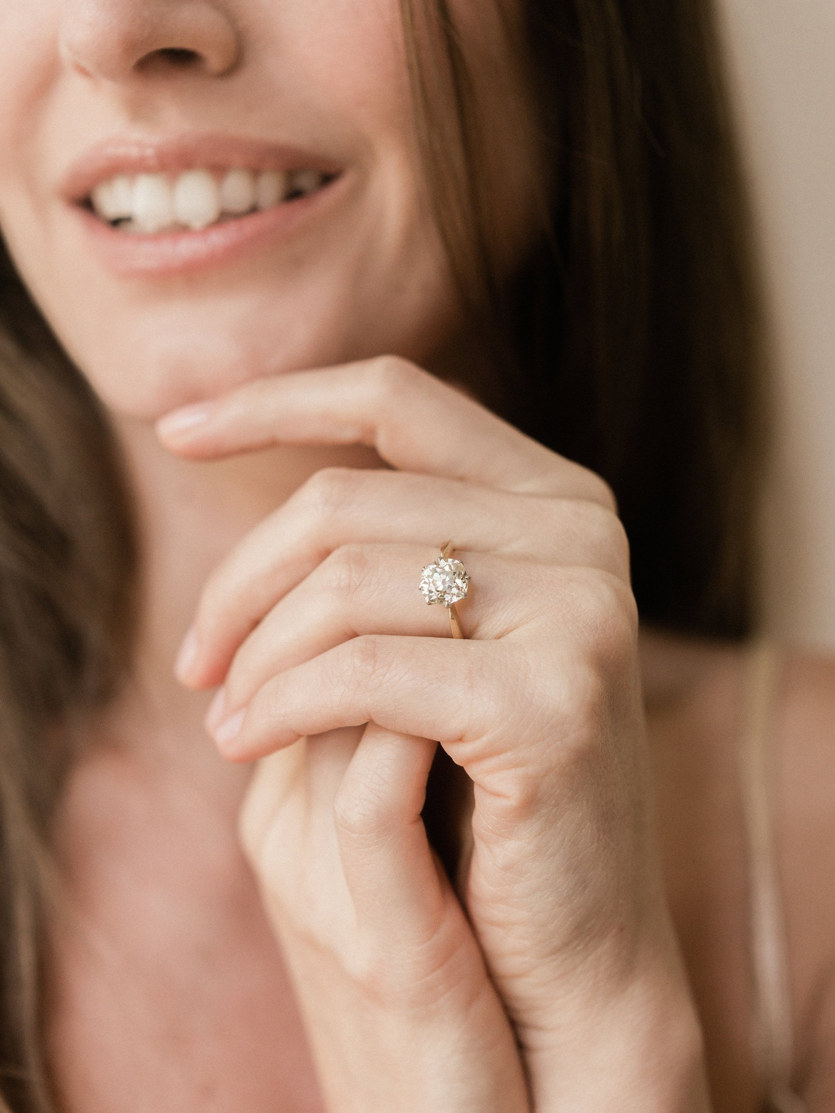 2.29ct old mine cut diamond