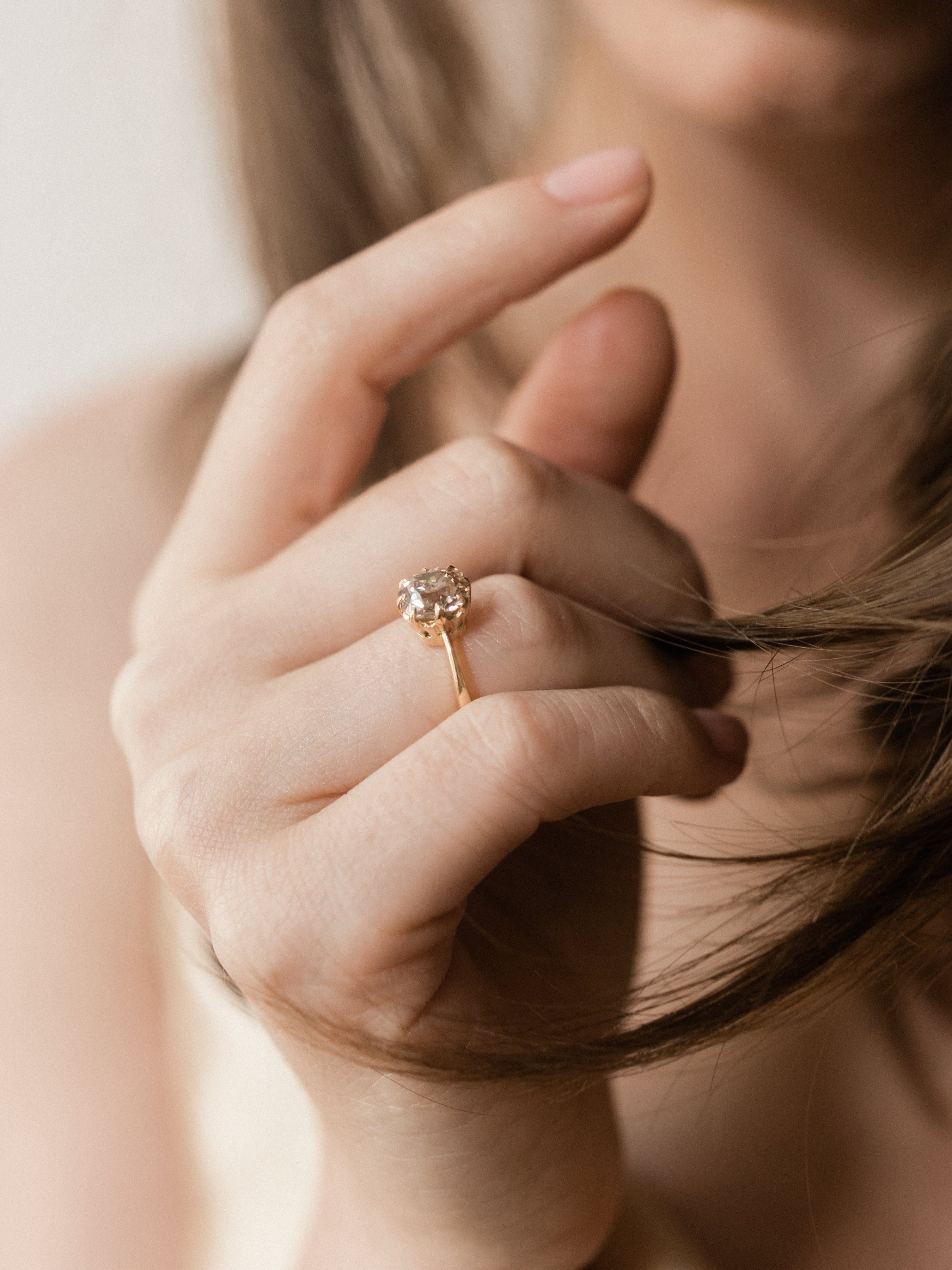 2.32ct old mine cut diamond