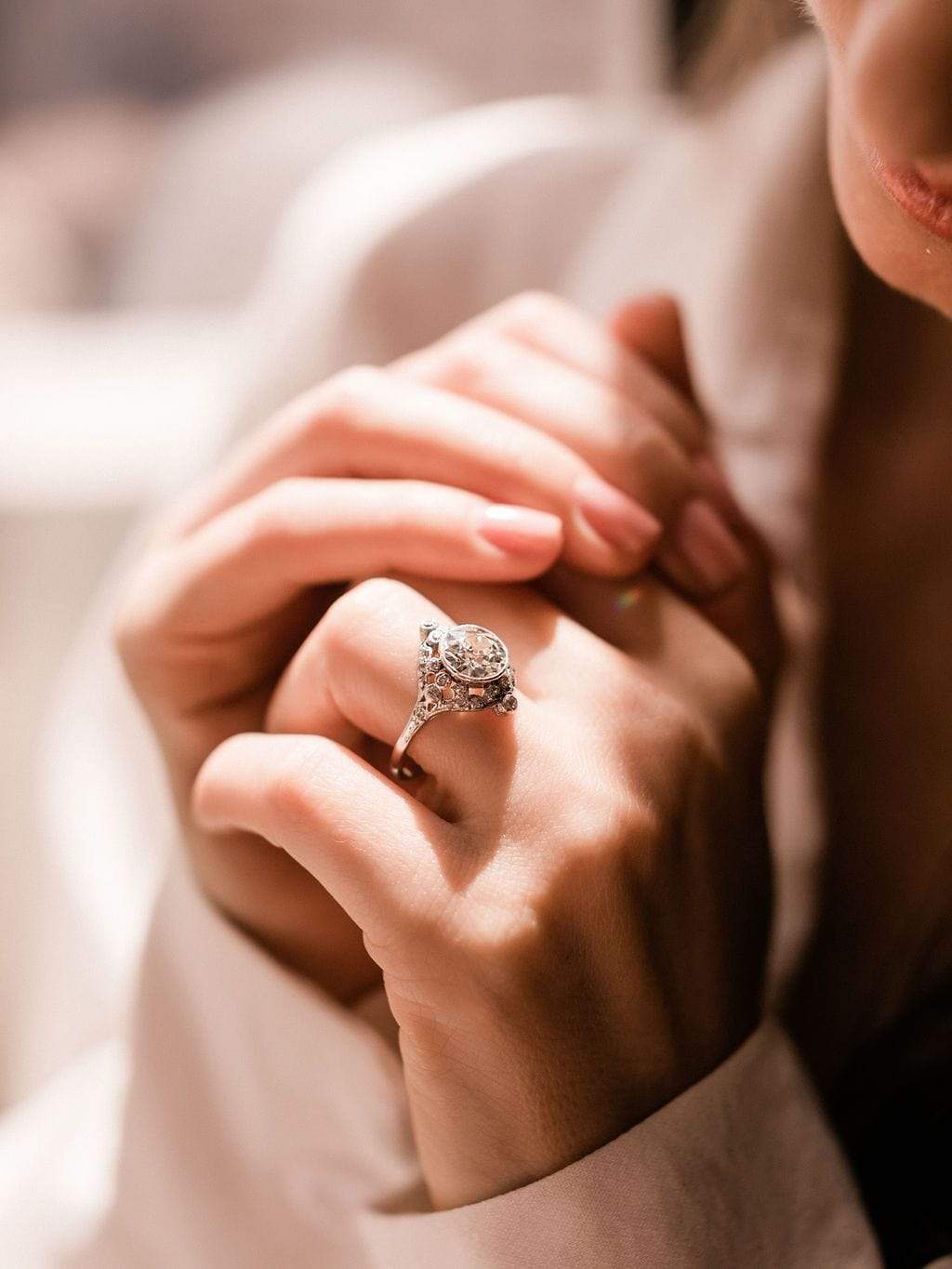 2.34ct old European cut diamond