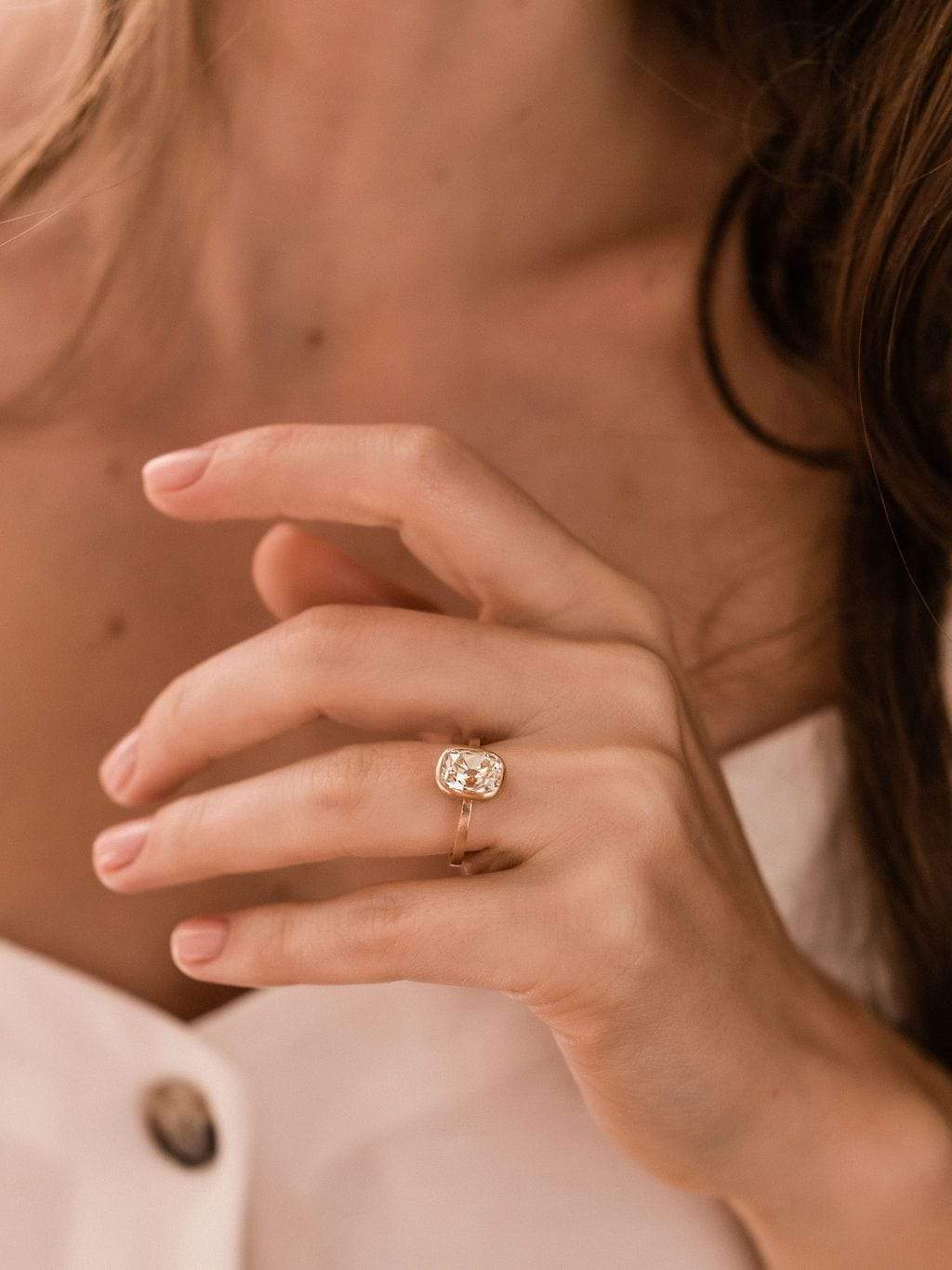 2.34ct old mine cut diamond