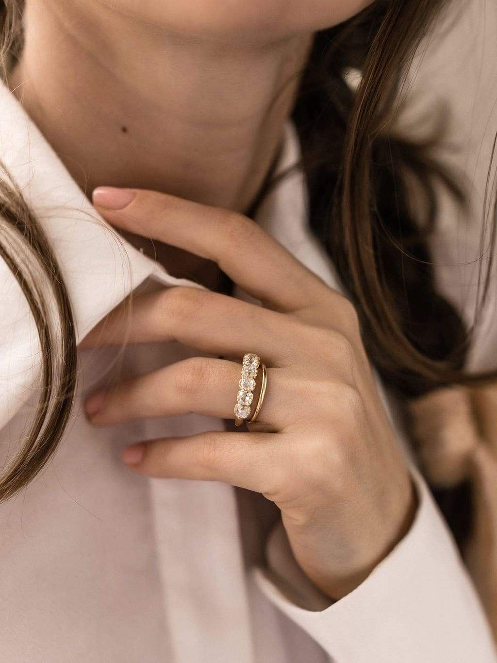 2.39ctw old mine cut band