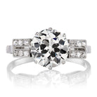Vibrant 2.40 carat Old European Cut Vintage Engagement Ring