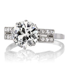 Vibrant 2.40 carat Old European Cut Vintage Engagement Ring