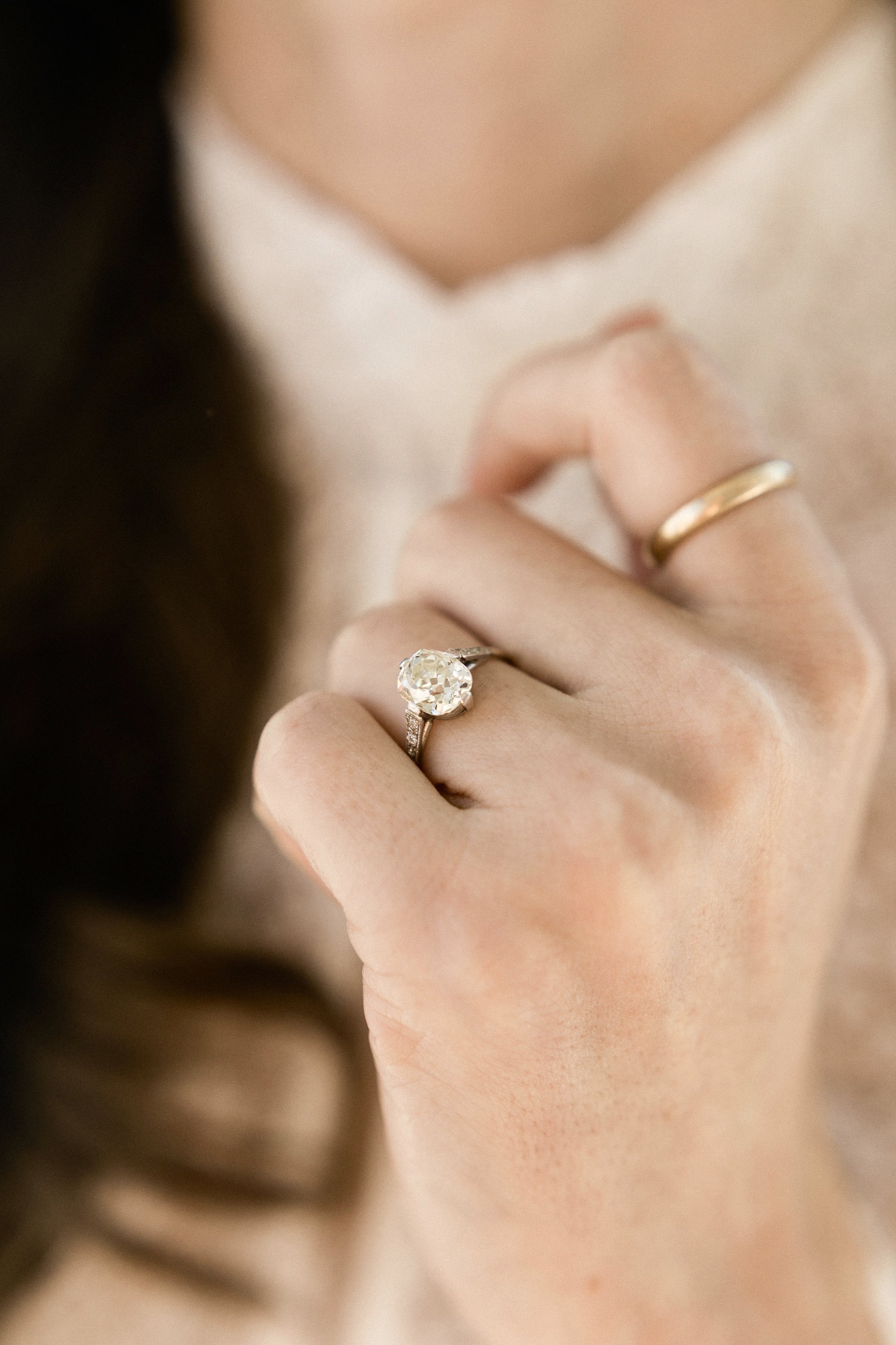 2.50 old mine cut diamond