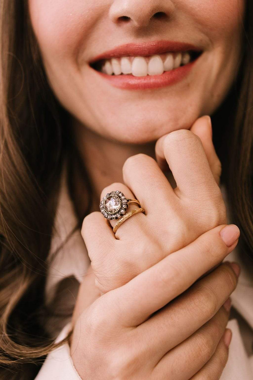 2.51ct rose cut diamond