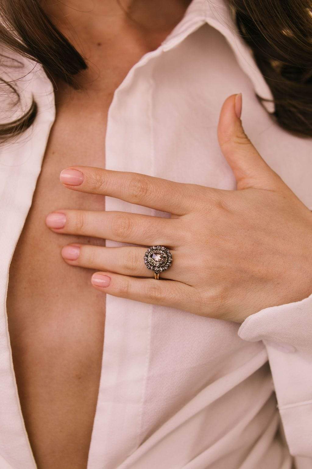 2.51ct rose cut diamond