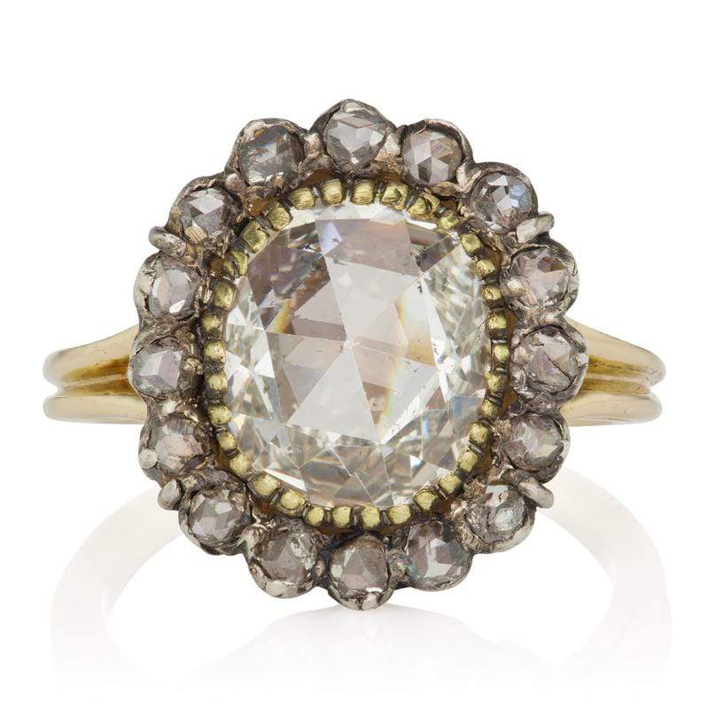 2.51ct rose cut diamond