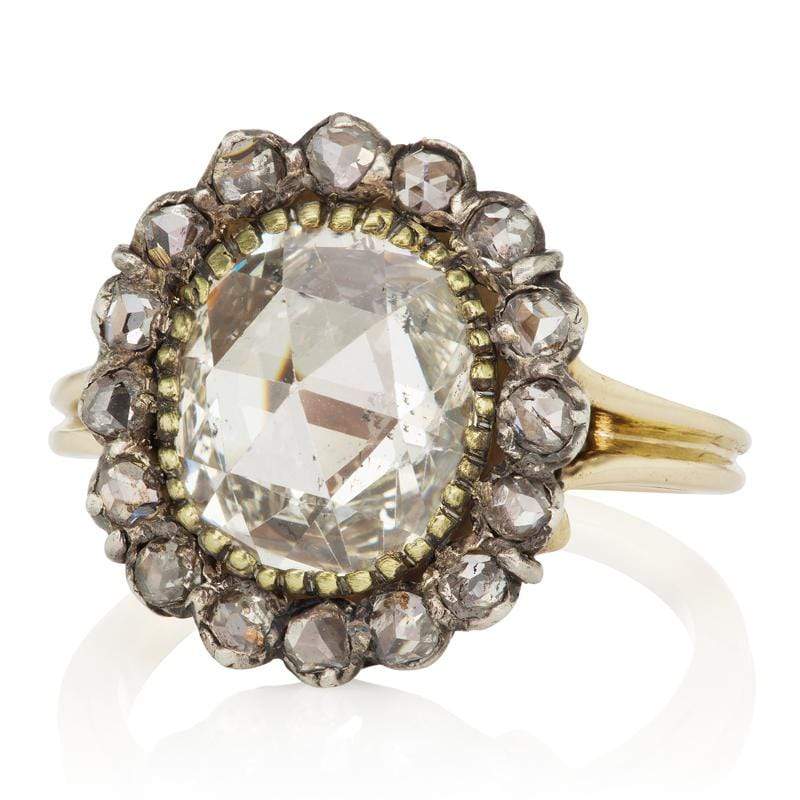 2.51ct rose cut diamond