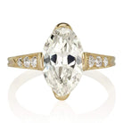 2.52 carat Marquise Diamond in Yellow Gold Setting