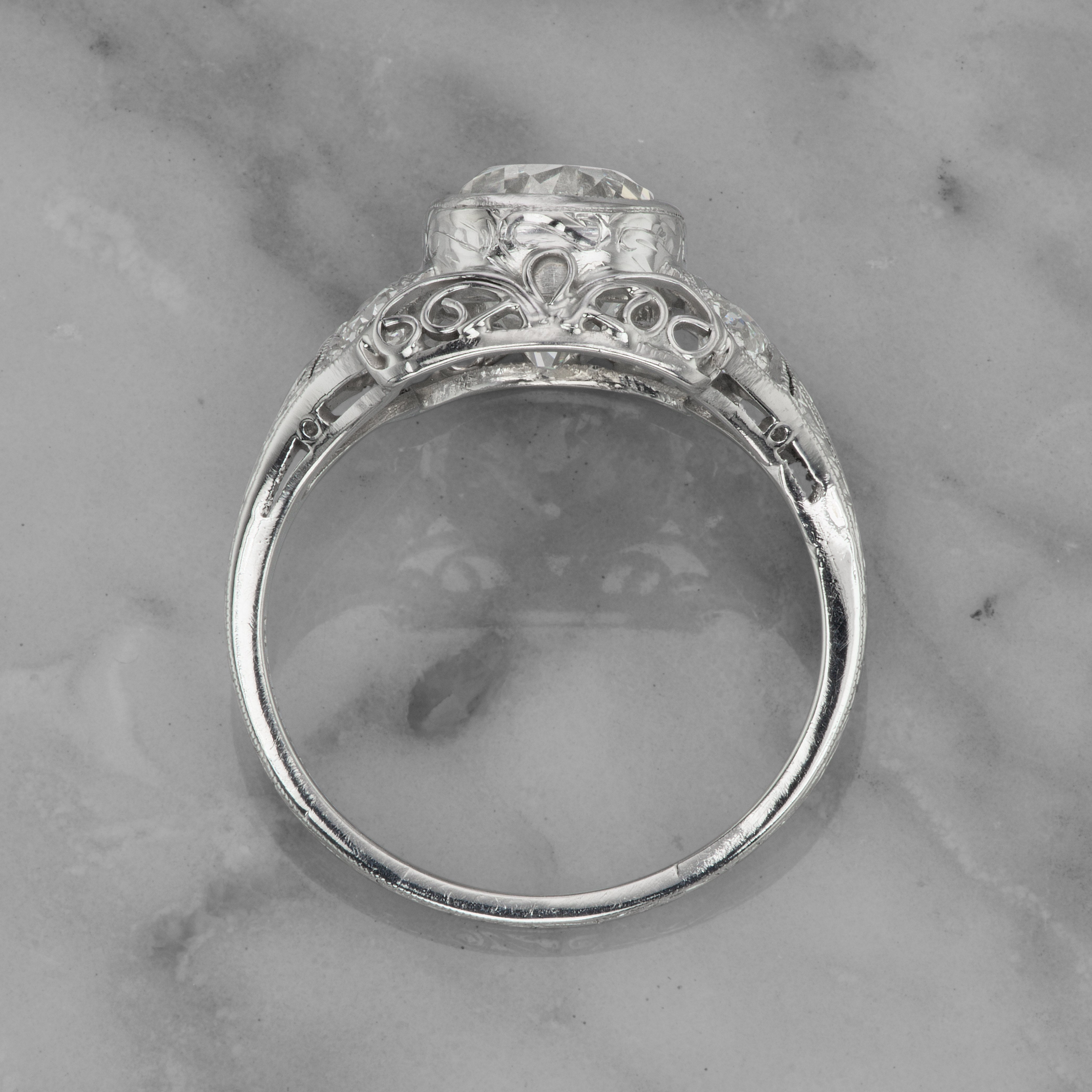 2.58ct old mine cut cushion