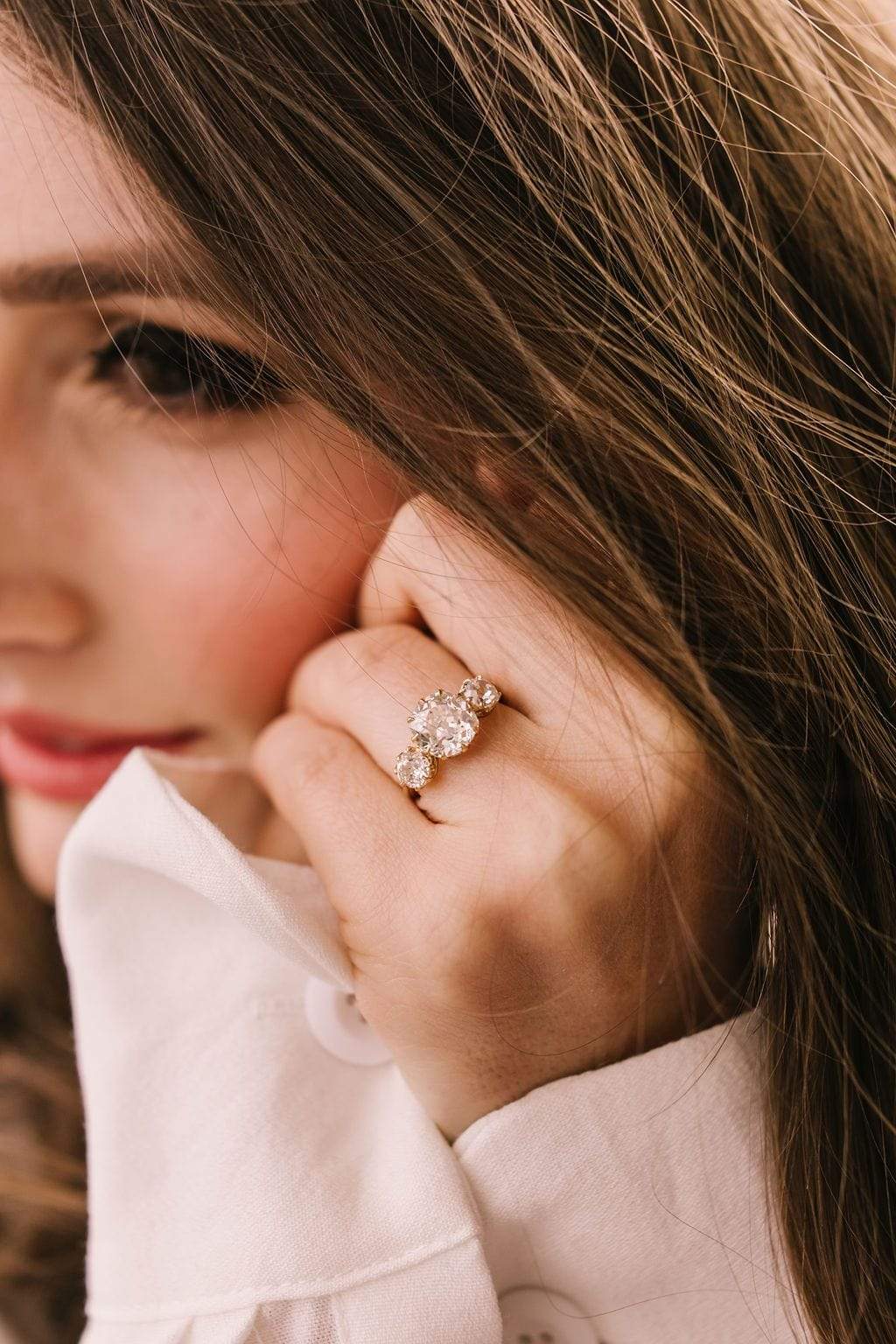 2.58ct old mine cut diamond