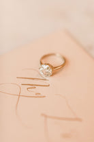 2.60ct old European cut diamond 8 Prong Solitaire Engagement Ring