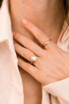 2.60ct old European cut diamond 8 Prong Solitaire Engagement Ring