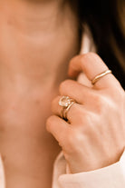 2.60ct old European cut diamond 8 Prong Solitaire Engagement Ring