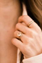 2.60ct old European cut diamond 8 Prong Solitaire Engagement Ring