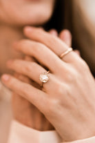 2.60ct old European cut diamond 8 Prong Solitaire Engagement Ring