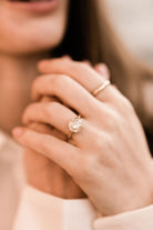 2.60ct old European cut diamond 8 Prong Solitaire Engagement Ring