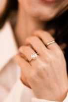 2.60ct old European cut diamond 8 Prong Solitaire Engagement Ring